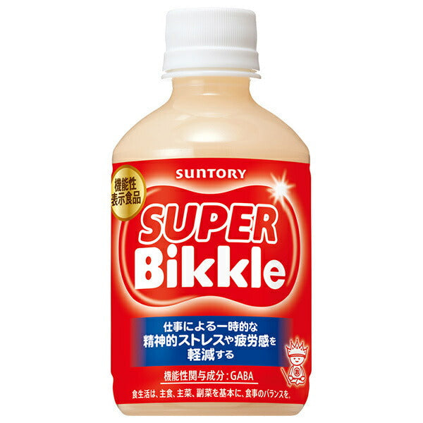 Suntory SUPER Bikkle [Food with functional claims] 280ml plastic bottles x 24 pieces [Shipped in Japan]
