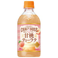Suntory [For HOT] Craft Boss World's TEA Sweet Peach Tea Latte 450ml PET bottle x 24 pieces [Shipped in Japan]