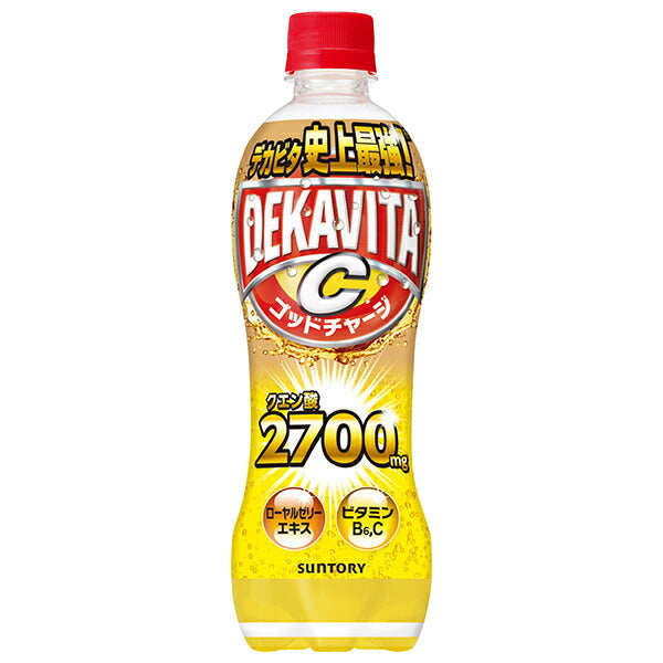 Suntory Decavita C God Charge Citric Acid 500ml PET bottle x 24 pieces [Shipped in Japan]