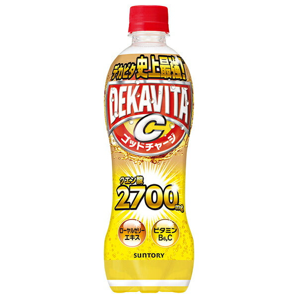 Suntory Decavita C God Charge Citric Acid 500ml PET bottle x 24 pieces [Shipped in Japan]