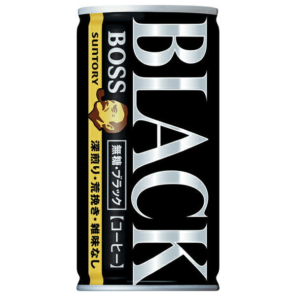 Suntory BOSS Unsweetened Black 185g can x 30 pieces [Shipped in Japan]