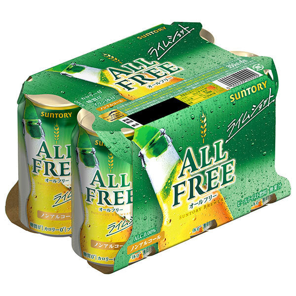 サントリー ALL FREE(オールフリー) ライムショット(6缶パック) 350ml缶×24本入【日本出荷】