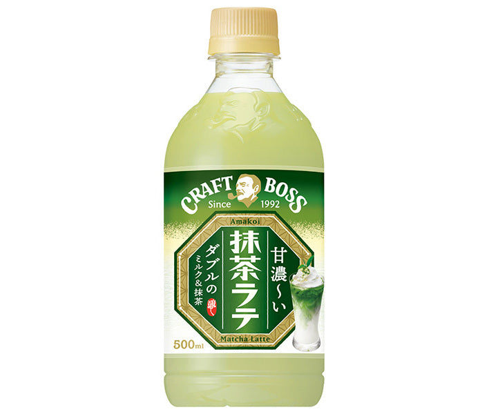 Suntory Craft Boss Matcha Latte 500ml plastic bottle x 24 pieces [shipped in Japan]