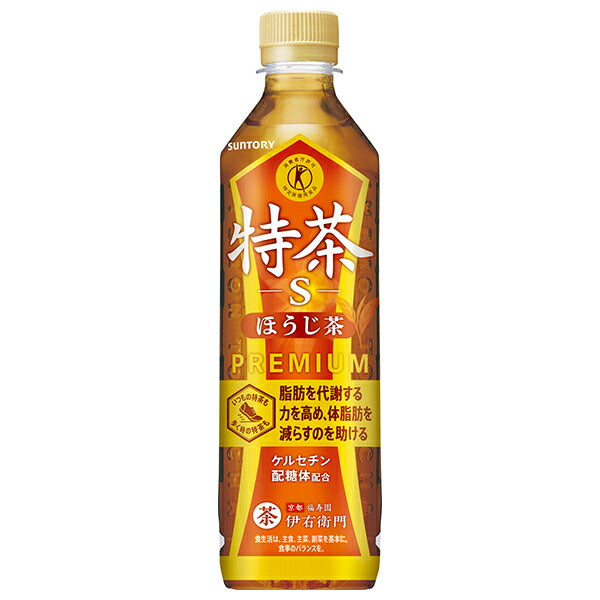 Suntory Iemon Tokucha Hojicha [For hand sale] [Food for Specified Health Uses Special Insurance] 500ml plastic bottles x 24 pieces [Shipped in Japan]