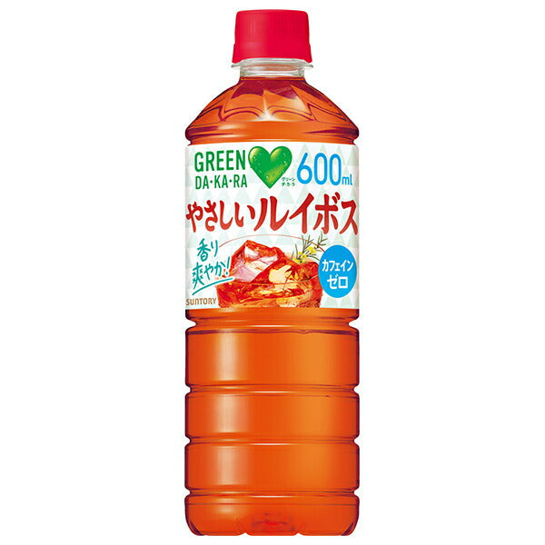 Suntory GREEN DA KA RA (Green Dakara) Easy Rooibos 600ml plastic bottle x 24 pieces [Shipped in Japan]