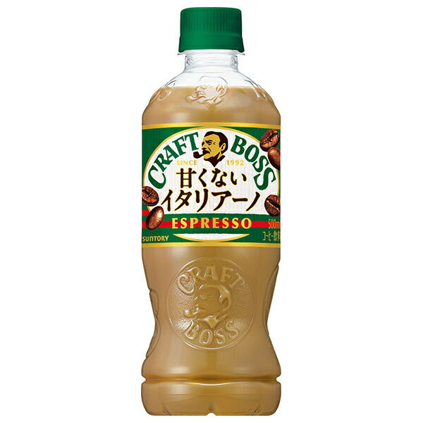 Suntory Craft Boss Unsweet Italiano 500ml plastic bottle x 24 bottles [shipped in Japan]