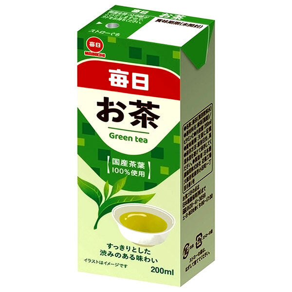 Mainichi Milk Mainichi Tea 200ml paper pack x 24 bottles [shipped in Japan]