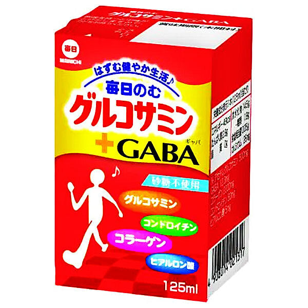 Mainichi Milk Daily Drink Glucosamine + GABA 125ml paper pack x 24 bottles [Shipped in Japan]