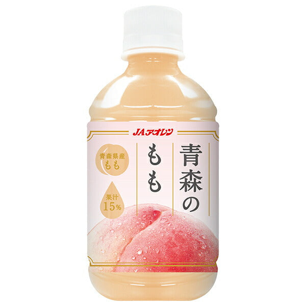 JA Aoren Aomori Momo 280ml plastic bottle x 24 pieces [shipped in Japan]