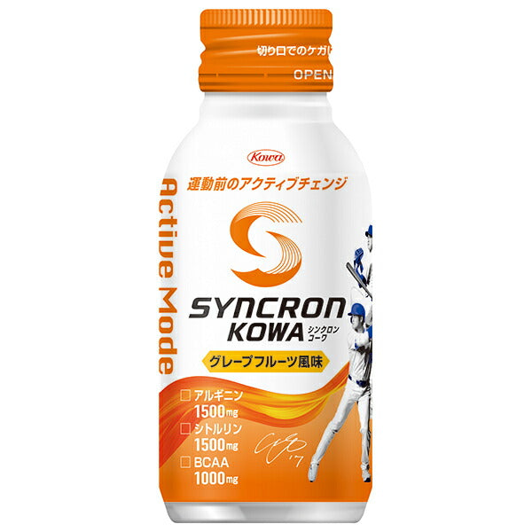 Kowa Synchron Kowa Active Mode Grapefruit Flavor 100ml Bottle Can x 30 [Shipped in Japan]