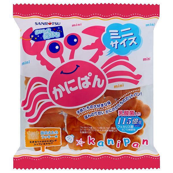 三立製菓 ミニかにぱん 80g×12袋入【日本出荷】