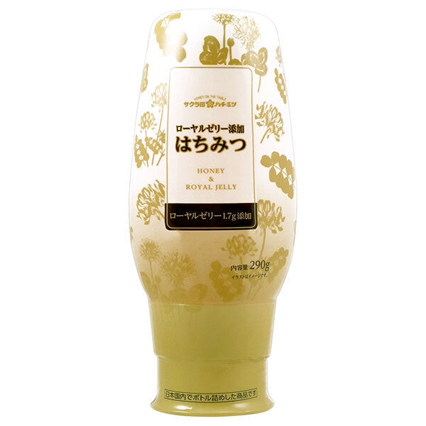 加藤美蜂園 サクラ印 ローヤルゼリー添加 はちみつ 290g×12本入【日本出荷】