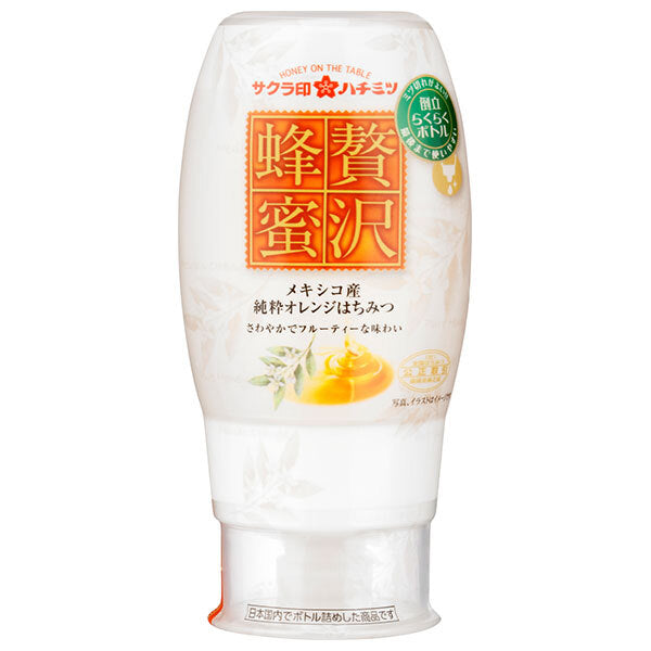 加藤美蜂園 サクラ印 贅沢蜂蜜 メキシコ産オレンジはちみつ 200g×12本入【日本出荷】