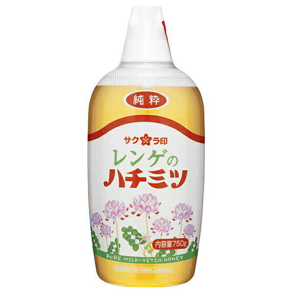 Kato Bibeeen Sakura Seal Pure Astragalus Honey 750g x 12 bottles [Shipped in Japan]