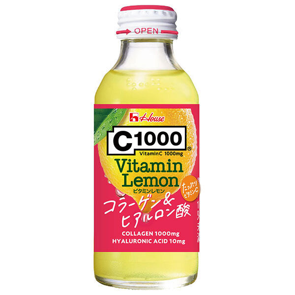 House Wellness C1000 Vitamin Lemon Collagen & Hyaluronic Acid 140ml bottle x 30 bottles [Shipped in Japan]