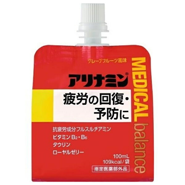 Alinamin Pharmaceutical Alinamin Medical Balance Grapefruit Flavor 100ml pouch x 36 pieces [Shipped in Japan]