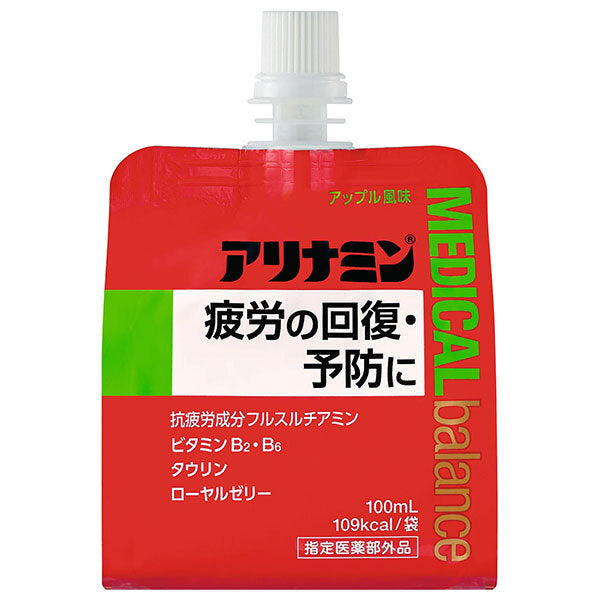 Alinamin Pharmaceutical Alinamin Medical Balance Apple Flavor 100ml pouch x 36 pieces [Shipped in Japan]