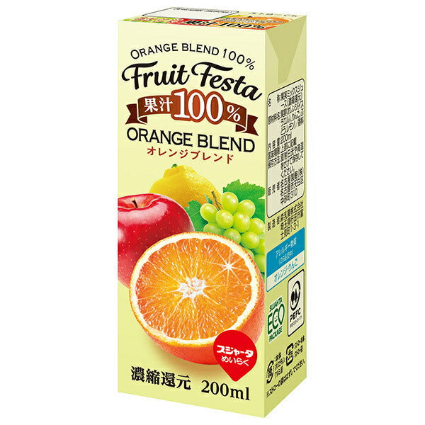 Sujata Fruit Festa Orange Blend 200ml paper pack x 24 pieces [shipped in Japan]