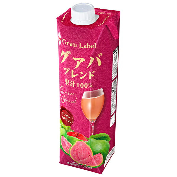 Sujata Guava Blend (concentrated and reduced) 1000ml paper pack x 6 bottles [shipped in Japan]
