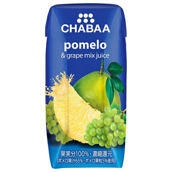 HARUNA CHABAA 100% Mixed Juice Pomelo 180ml paper pack x 36 pieces [Shipped in Japan]