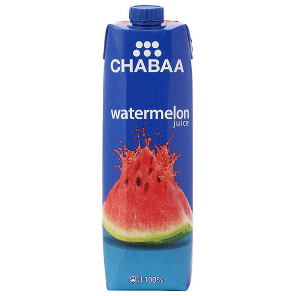 [Best before date: 2026.05.10 or later] HARUNA CHABAA 100% Juice Watermelon (Prisma container) 1L paper pack x 12 pieces [Shipped in Japan]