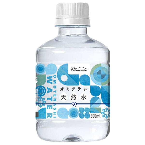 HARUNA Omotenashi Natural Water 300ml PET bottles x 24 bottles [Shipped in Japan]
