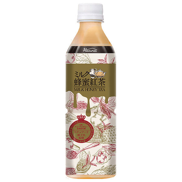 HARUNA Milk Honey Black Tea 500ml plastic bottle x 24 bottles [shipped in Japan]