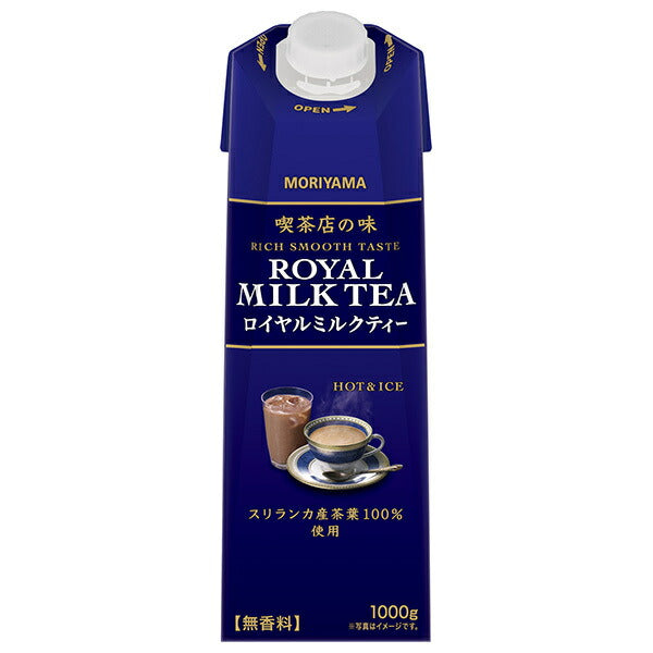 Moriyama Dairy Coffee Shop Taste Royal Milk Tea 1000g paper pack x 6 pieces [shipped in Japan]