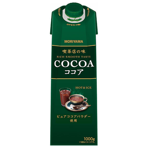 Moriyama Dairy Coffee Shop Flavor Cocoa 1000g paper pack x 6 bottles [shipped in Japan]