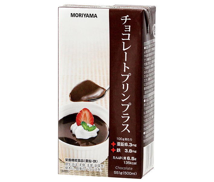 Moriyama Milk Industry MORIYAMA Chocolate Pudding Plus 551g paper pack x 12 pieces [shipped in Japan]