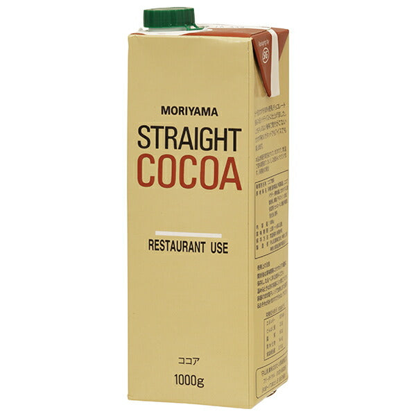 守山乳業 MORIYAMA ストレートココア(口栓付) 1000g紙パック×6本入【日本出荷】