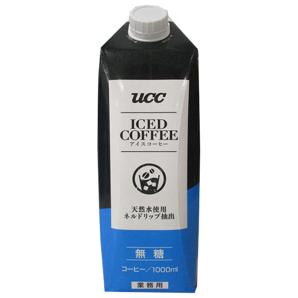 UCC アイスコーヒー 業務用 無糖 1000ml紙パック×12本入【日本出荷】