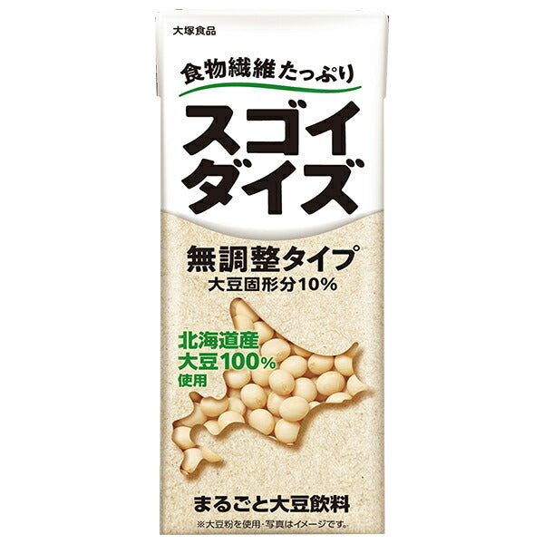 大塚食品 スゴイダイズ 無調整タイプ 200ml紙パック×24本入【日本出荷】