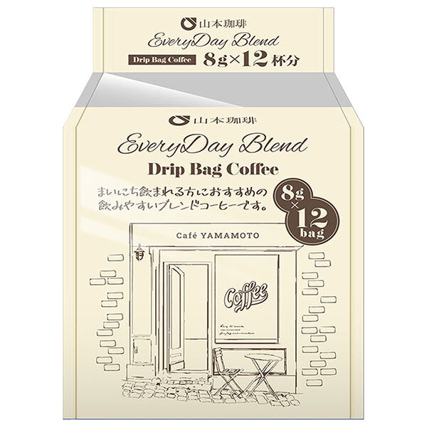Yamamoto Coffee Everyday Blend Drip Bag (8g x 12P) x 6 bags [Shipped in Japan]