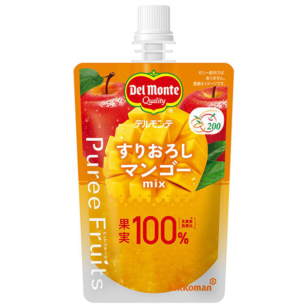 Del Monte Pureed Fruit Grated Mango Mix 110g pouch x 30 pieces [Shipped in Japan]