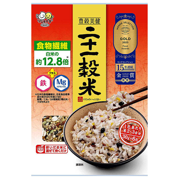 Seedsho 21-grain rice stick (30g x 6) x 12 bags [shipped in Japan]