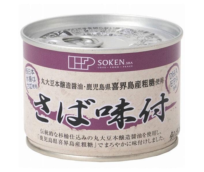 Sokensha Mackerel Flavored 190g can x 24 pieces [shipped in Japan]