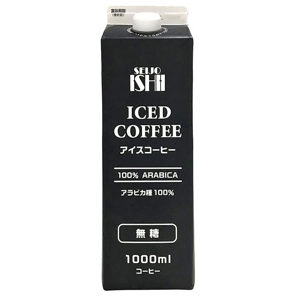 成城石井 アイスコーヒー 無糖 1000ml紙パック×12本入【日本出荷】