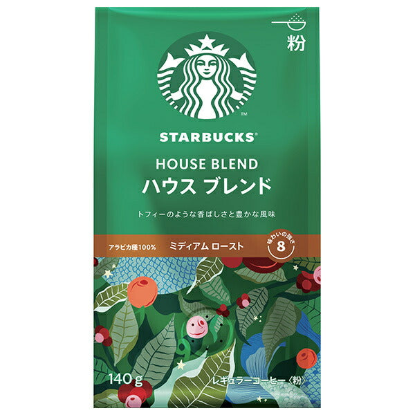 Nestlé Japan Starbucks Regular Coffee House Blend (Powder) 140g x 6 bags [Shipped in Japan]