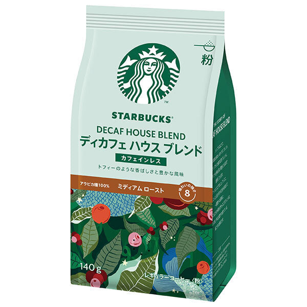 Nestlé Japan Starbucks Coffee Decaf House Blend (Powder) 140g x 6 bags [Shipped in Japan]