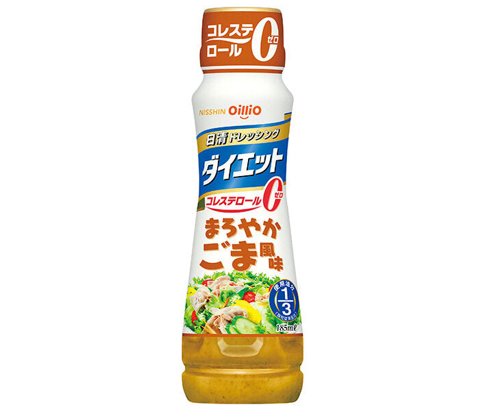 Nissin Oilio Nissin Dressing Diet Mellow or Sesame Flavor 185ml PET bottle x 12 pieces [Shipped in Japan]
