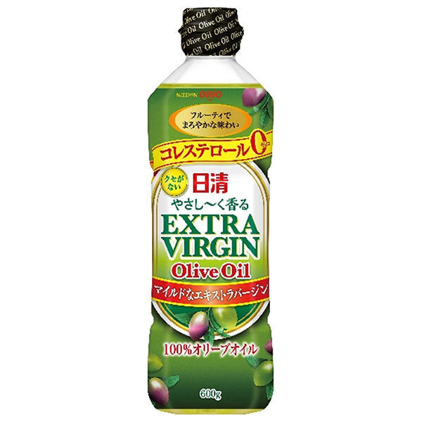 Nissin Oilio Nissin Gentle Scented Extra Virgin Olive Oil 600g PET bottles x 10 pieces [Shipped in Japan]