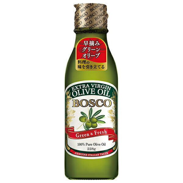 Nissin Oilio BOSCO Extra Virgin Olive Oil 228g bottle x 12 bottles [Shipped in Japan]