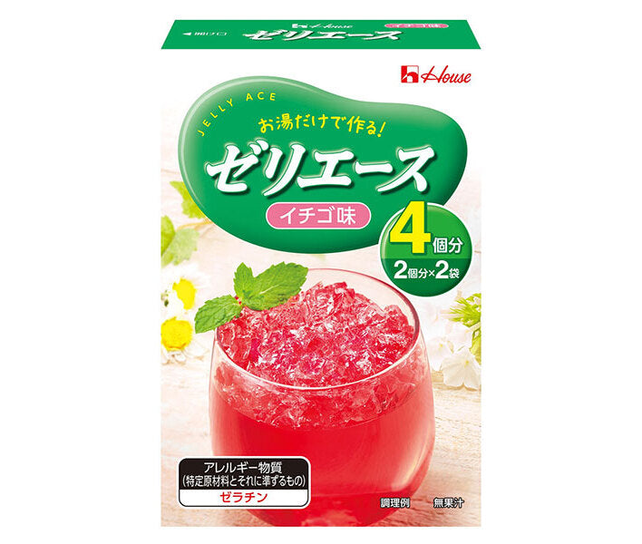 House Foods Jelly Ace Strawberry Flavor 92g x 10 boxes [shipped in Japan]