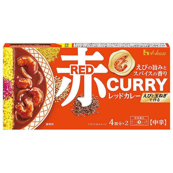 House Foods Red Curry Medium Spicy 140g x 10 pieces [Shipped in Japan]