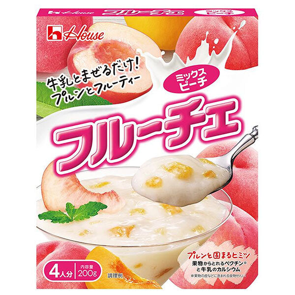 House Foods Fruche Mixed Peach 200g x 30 pieces [Shipped in Japan]