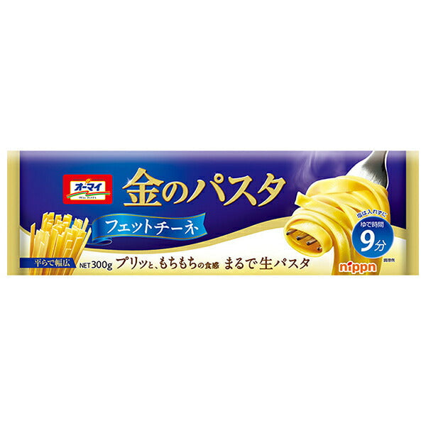 Nippun Oh My Gold Pasta Fettuccine 300g x 20 bags [shipped in Japan]