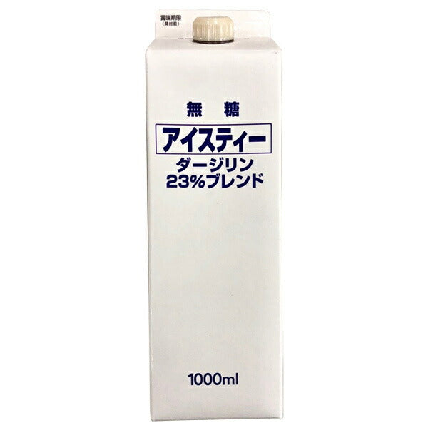 Tealand Iced Tea Darjeeling Unsweetened 1000ml paper pack x 12 bottles [shipped in Japan]