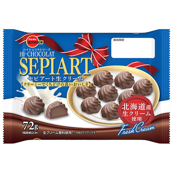 Bourbon Sepiato Fresh Cream 72g x 10 bags [Shipped in Japan]