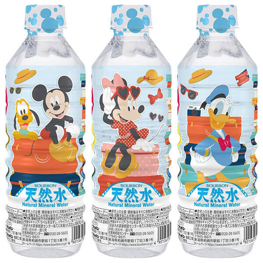 Bourbon Disney Natural Water 500ml plastic bottles x 24 bottles [shipped in Japan]